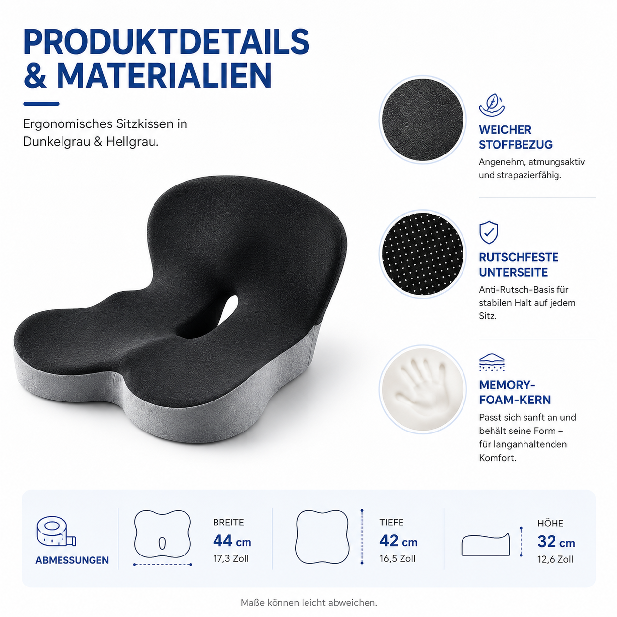 ComfortCore™ Orthopedic Cushion